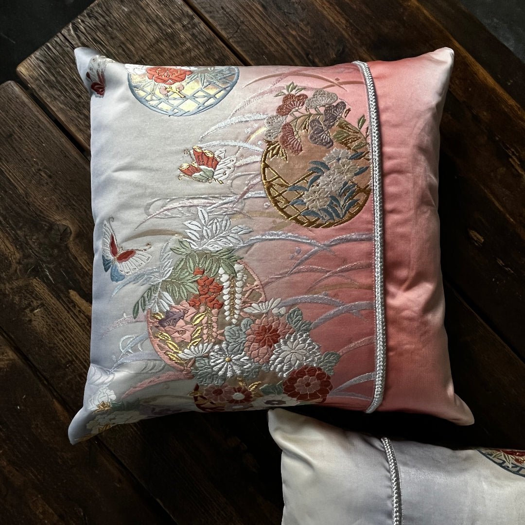 Luxury handmade silk cushions. Unique gift for non-binary person. Luxury gift for transforming person.