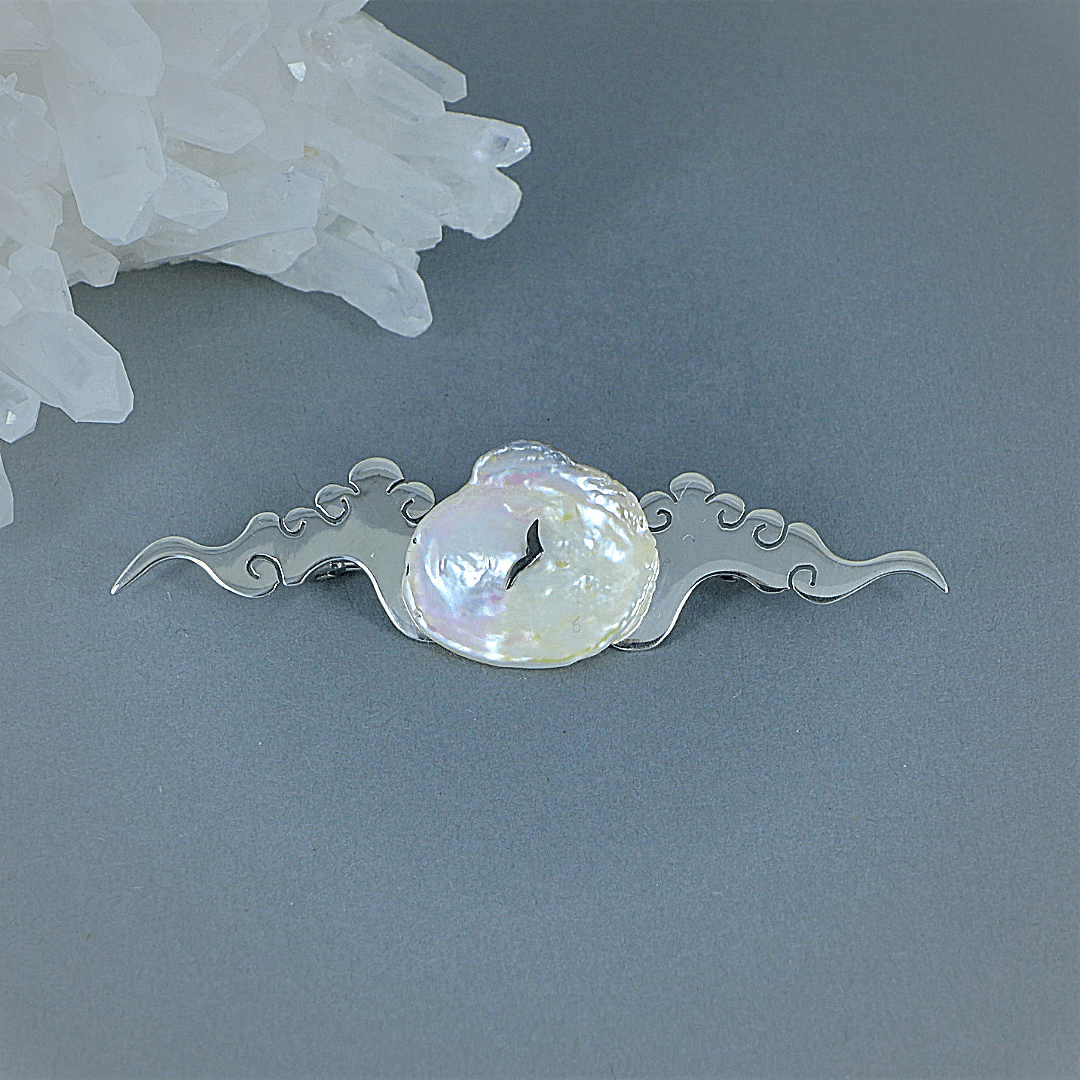 Lucky Cloud ~ Sterling Silver Brooch -