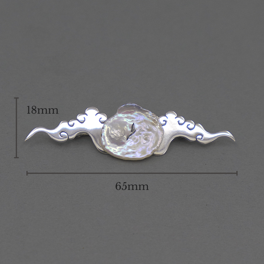 Lucky Cloud ~ Sterling Silver Brooch -