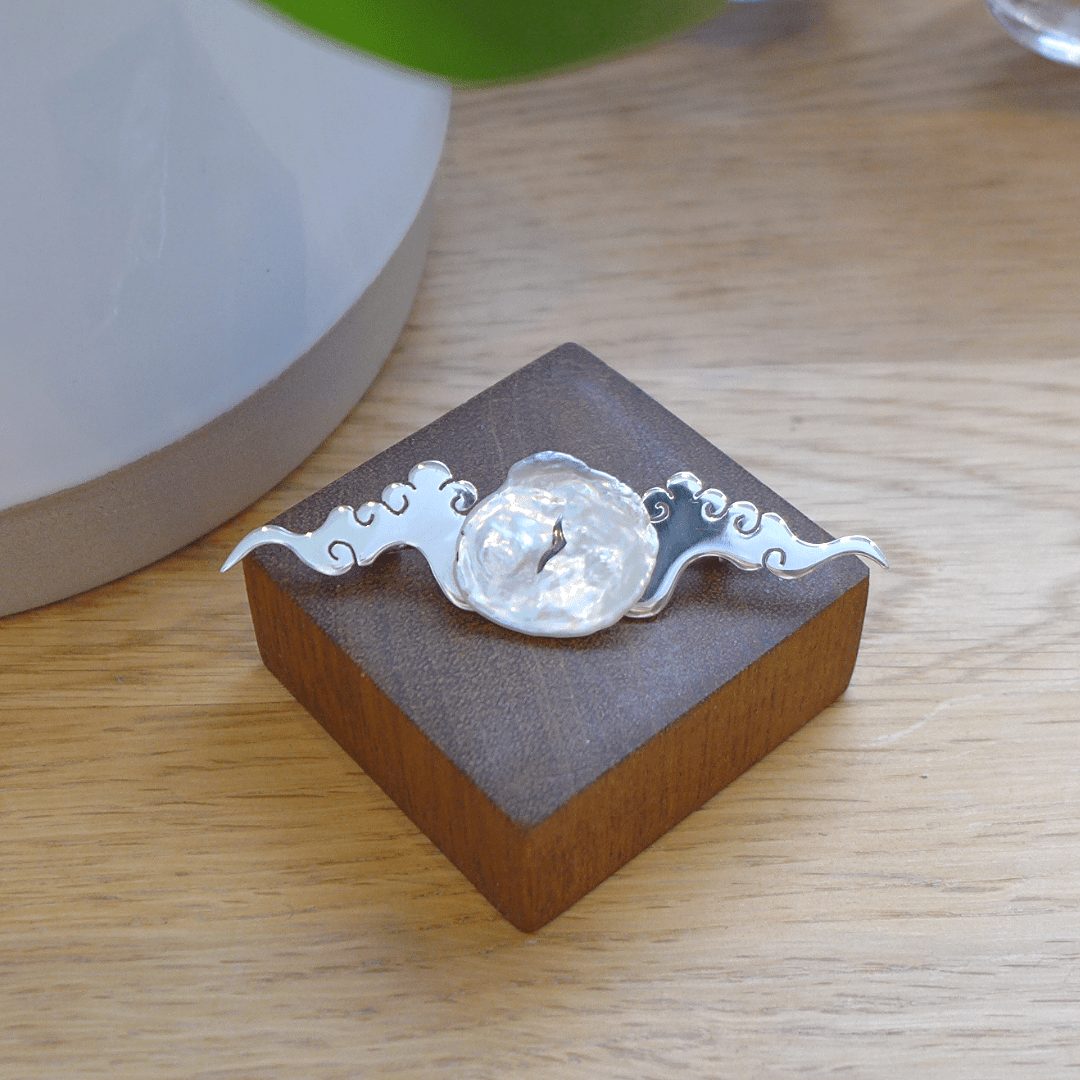 Lucky Cloud ~ Sterling Silver Brooch -