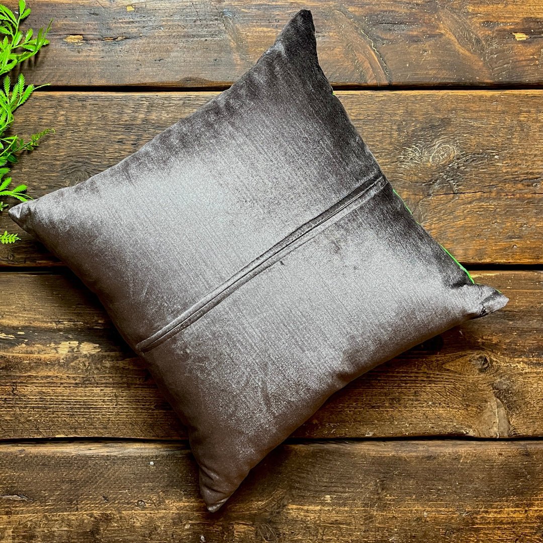Peonies ~ Silk Kimono Square Cushion -