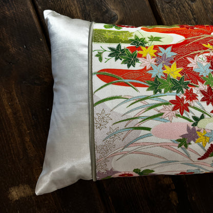 Spring Flowers ~ Pair of Kimono Cushions (Cream)